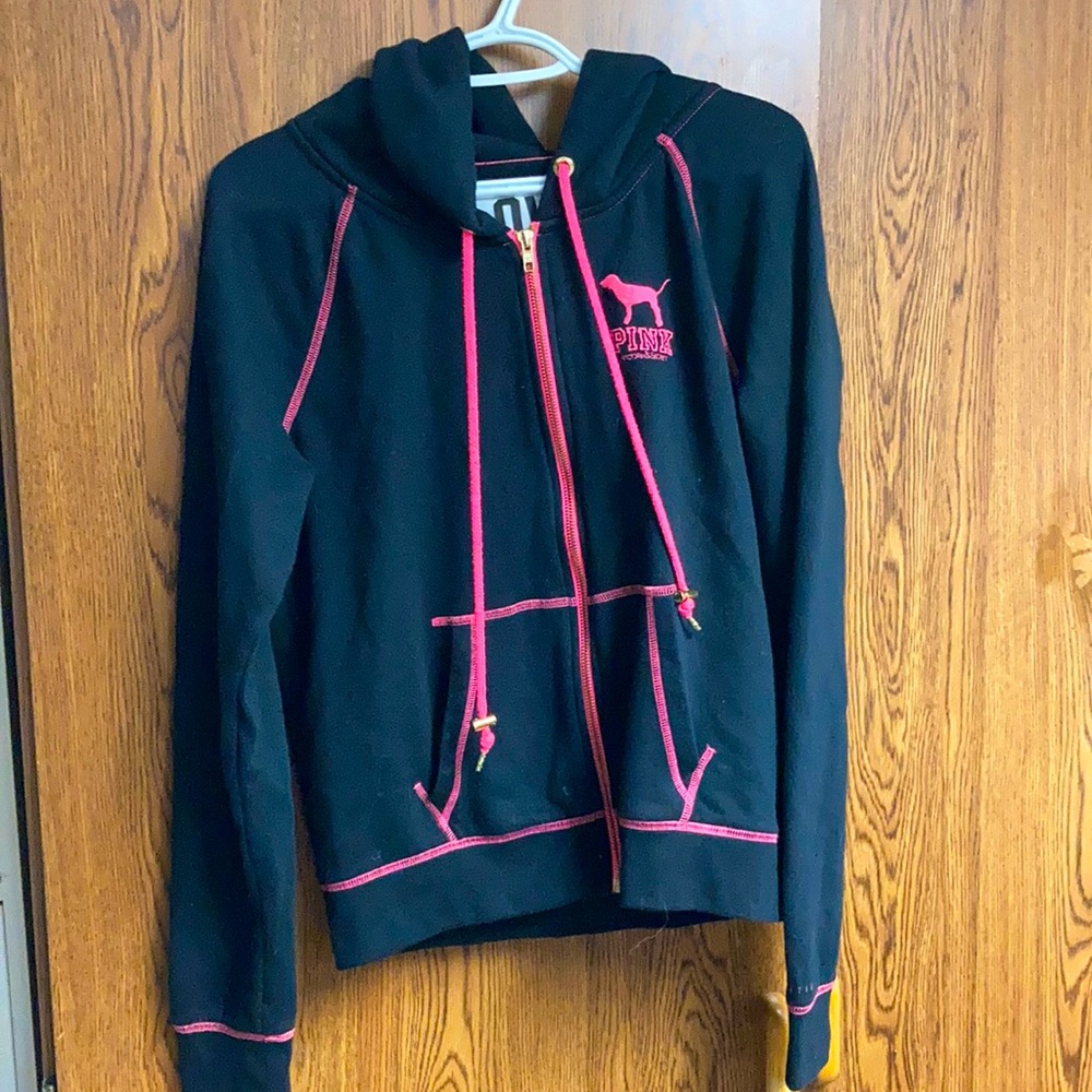 Pink brand limited edition full zip sweatshirt